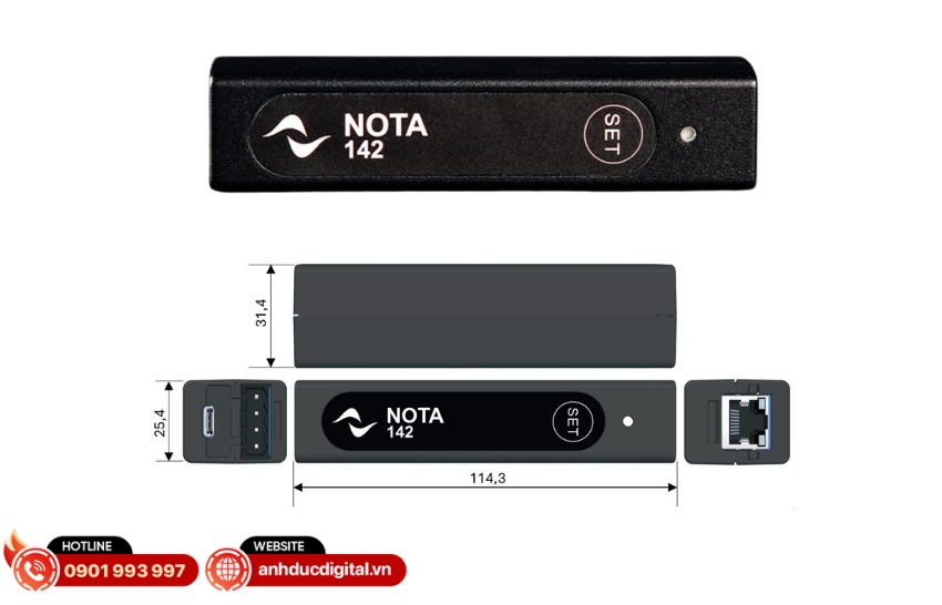 Amply công suất Powersoft NOTA 142 thiết ké siêu nhỏ gọn