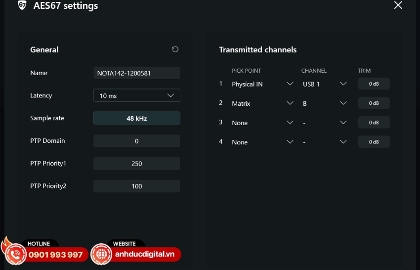 NOTA 142 trang bị bộ xử lý tín hiệu số (DSP) tiên tiến