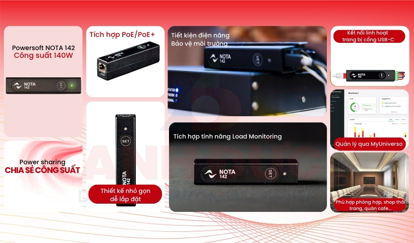 Mô tả Powersoft NOTA 142