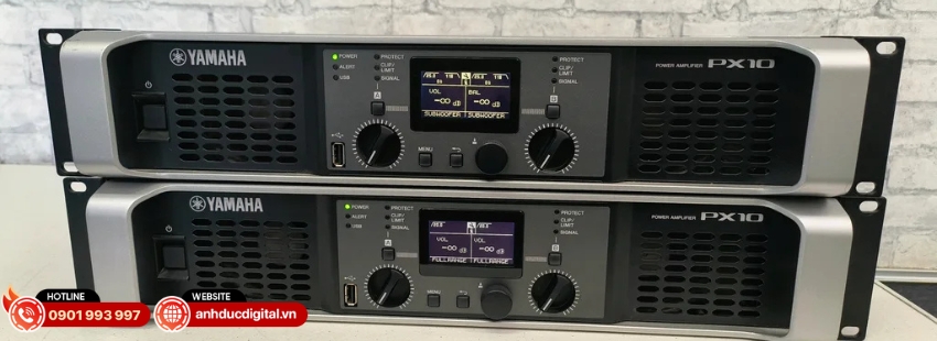 Yamaha PX10 có sức mạnh khuếch đại vượt trội