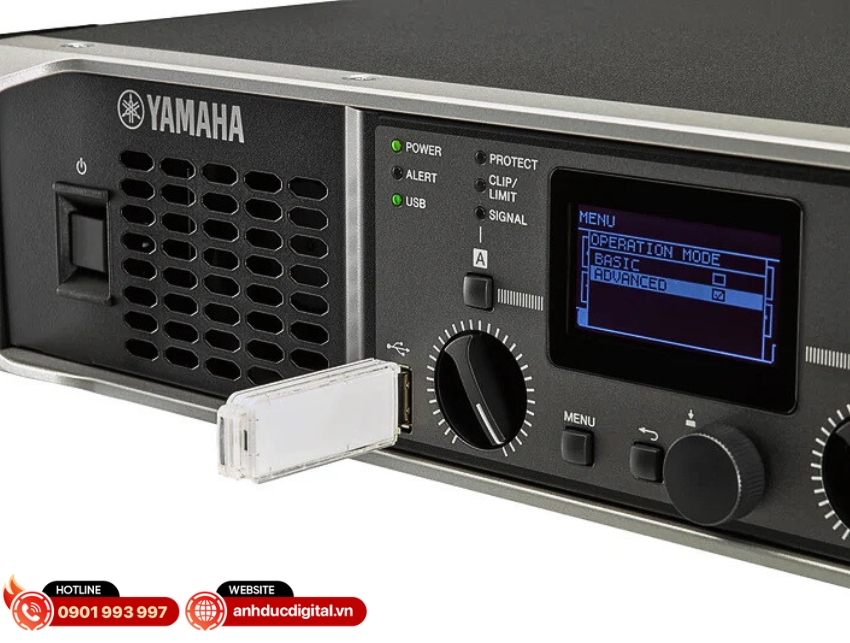 Amplifier Yamaha PX5 trang bị màn hình LCD sắc nét