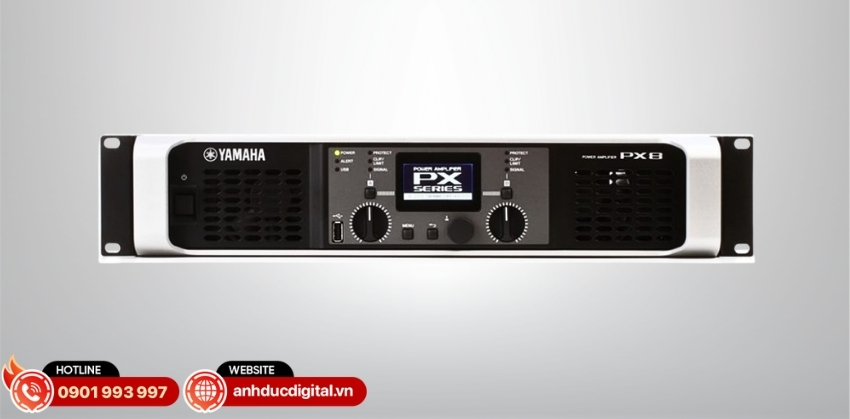 Thiết kế Amplifier Yamaha PX8 bền bỉ, tiện lợi