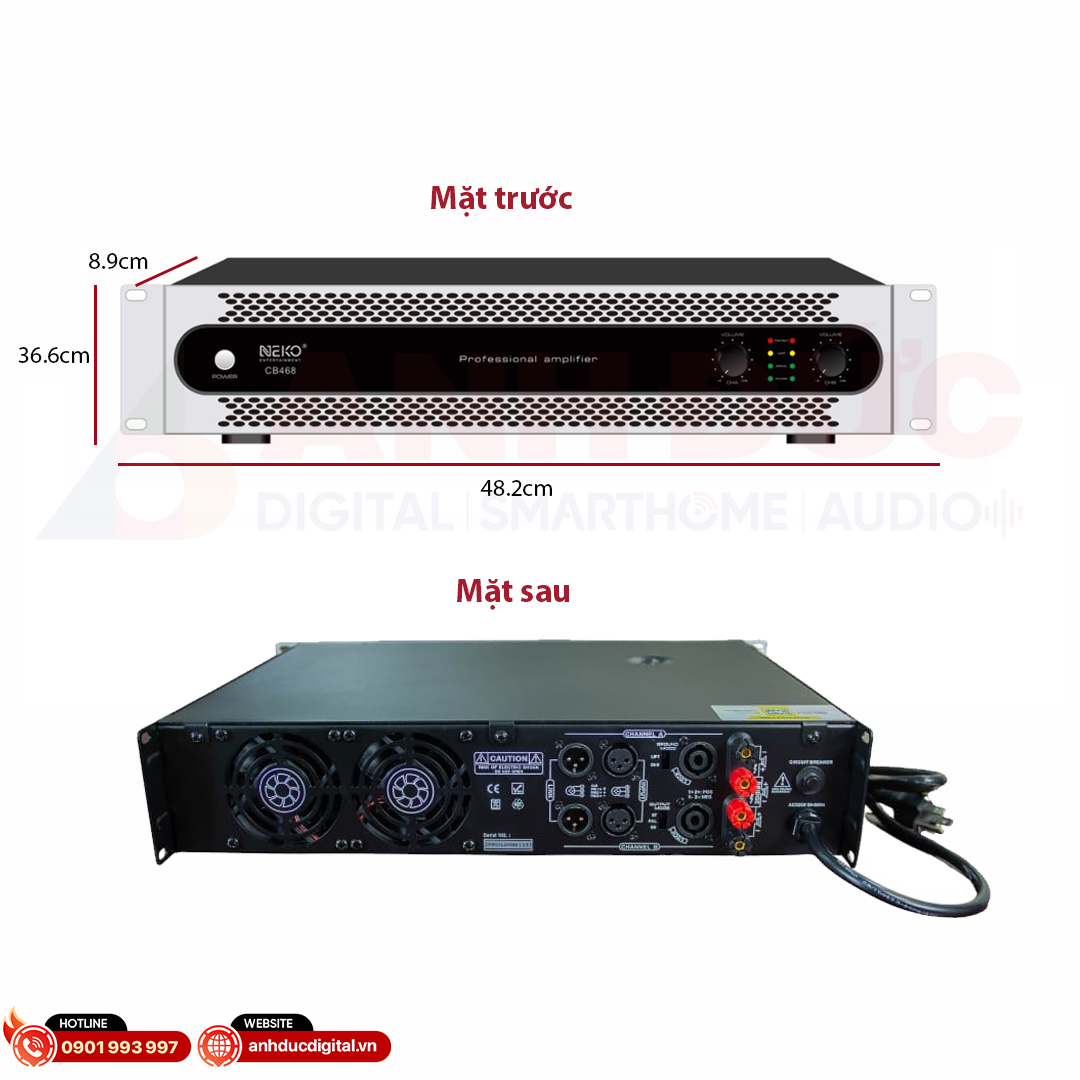 Công suất NEKO CB468 tổng quan