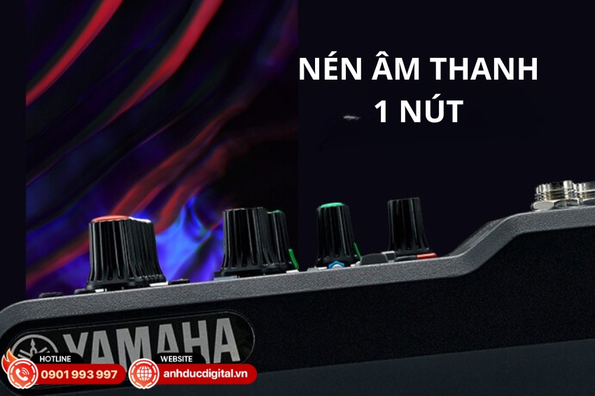 Yamaha MG06X có nút nén âm thanh tiện lợi
