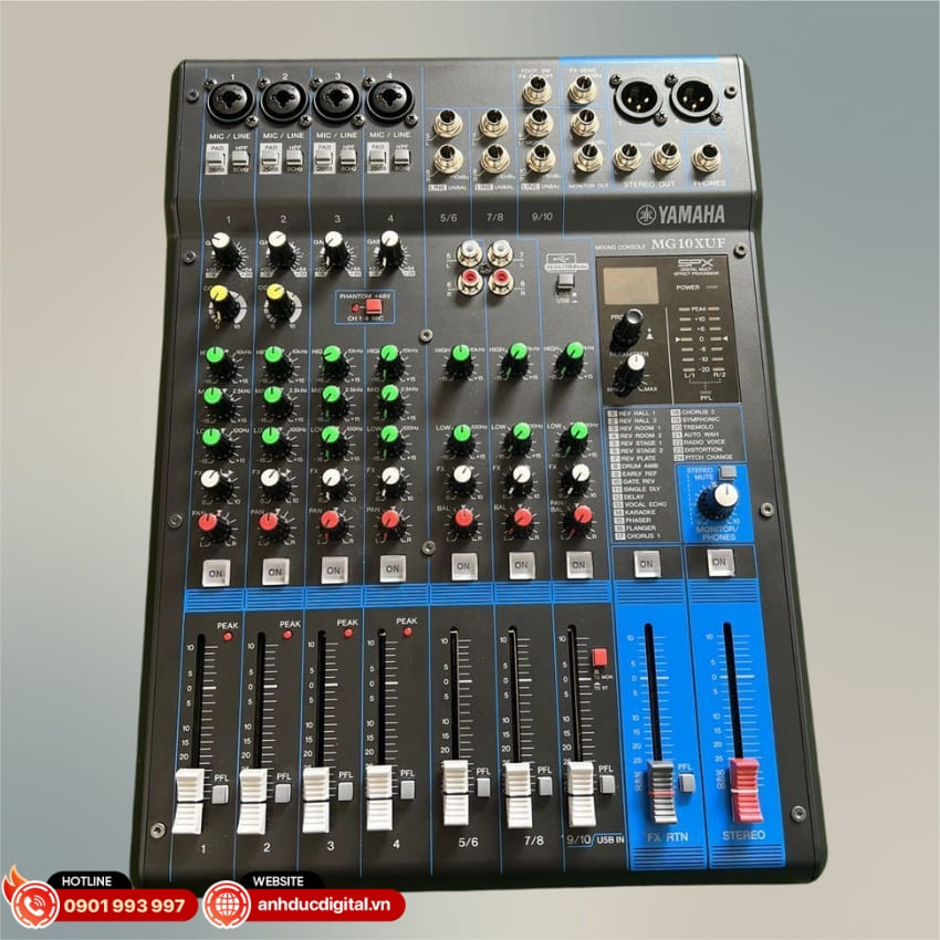 Yamaha MG10XUF được bảo vệ bởi khung kim loại chắc chắn