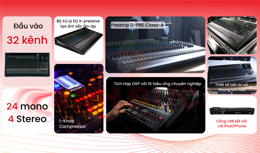 Bàn trộn Yamaha MGP32X chính hãng