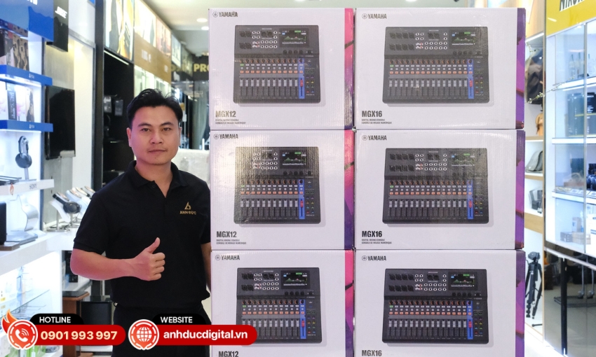 Mua Mixer Yamaha MGX12 ch&iacute;nh h&atilde;ng tại Anh Đức Digital