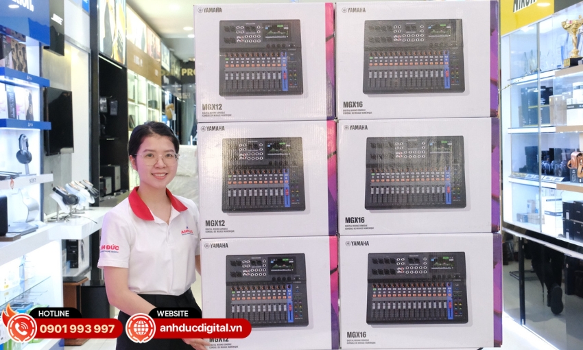 Mua Mixer Yamaha MGX12 ch&iacute;nh h&atilde;ng tại Anh Đức Digital