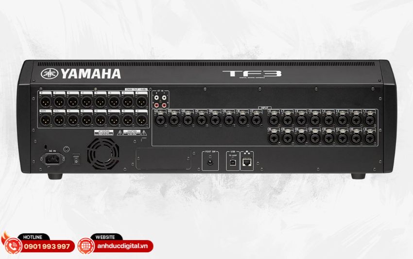 Mixer Yamaha TF3 cung cấp 48 kênh đầu vào
