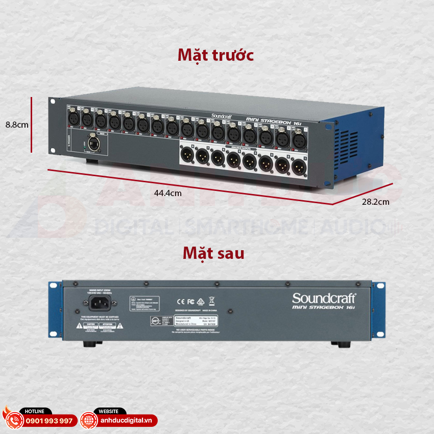 Soundcraft Mini Stagebox 16i tổng quan