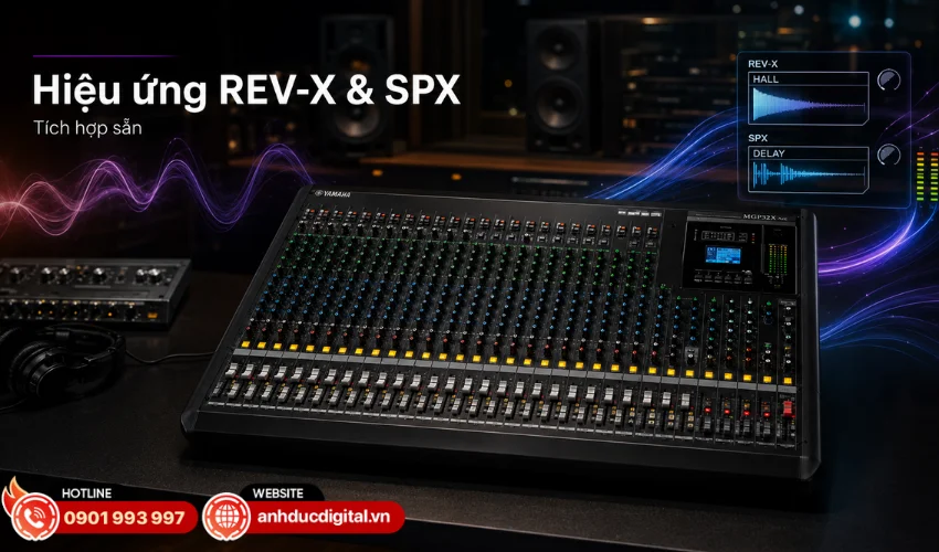 T&iacute;ch hợp hai bộ xử l&yacute; hiệu ứng REV-X v&agrave; SPX