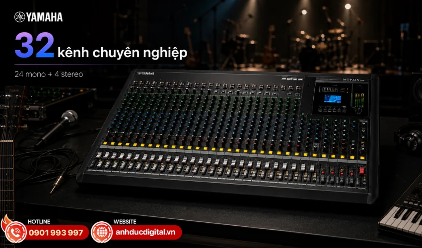 Thiết kế b&agrave;n trộn chuy&ecirc;n nghiệp, điều khiển trực quan