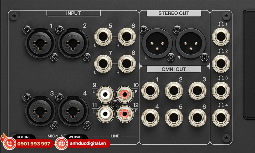 MGX12V được trang bị mic preamp MGX cao cấp