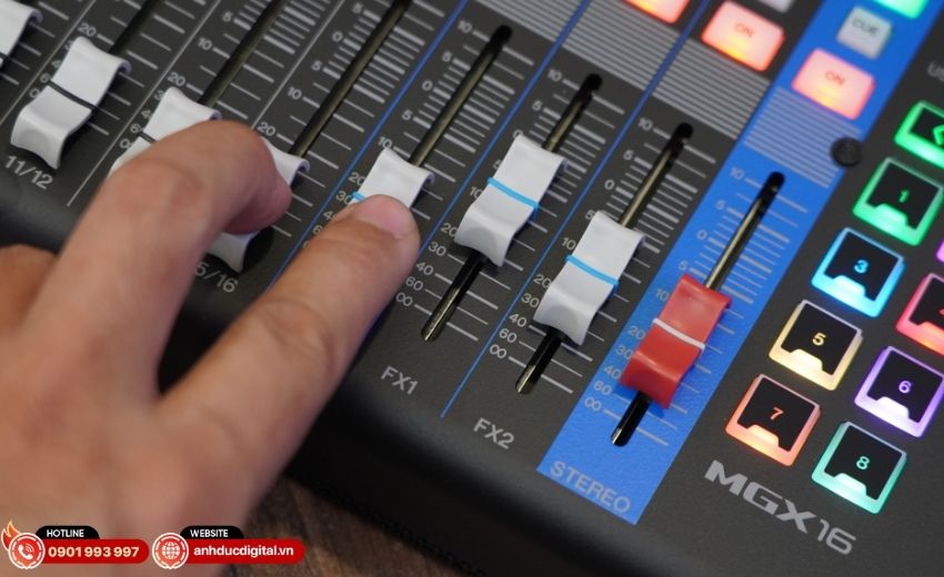 Yamaha MGX16 xử l&yacute; &acirc;m thanh 32-bit 96kHz chất lượng cao