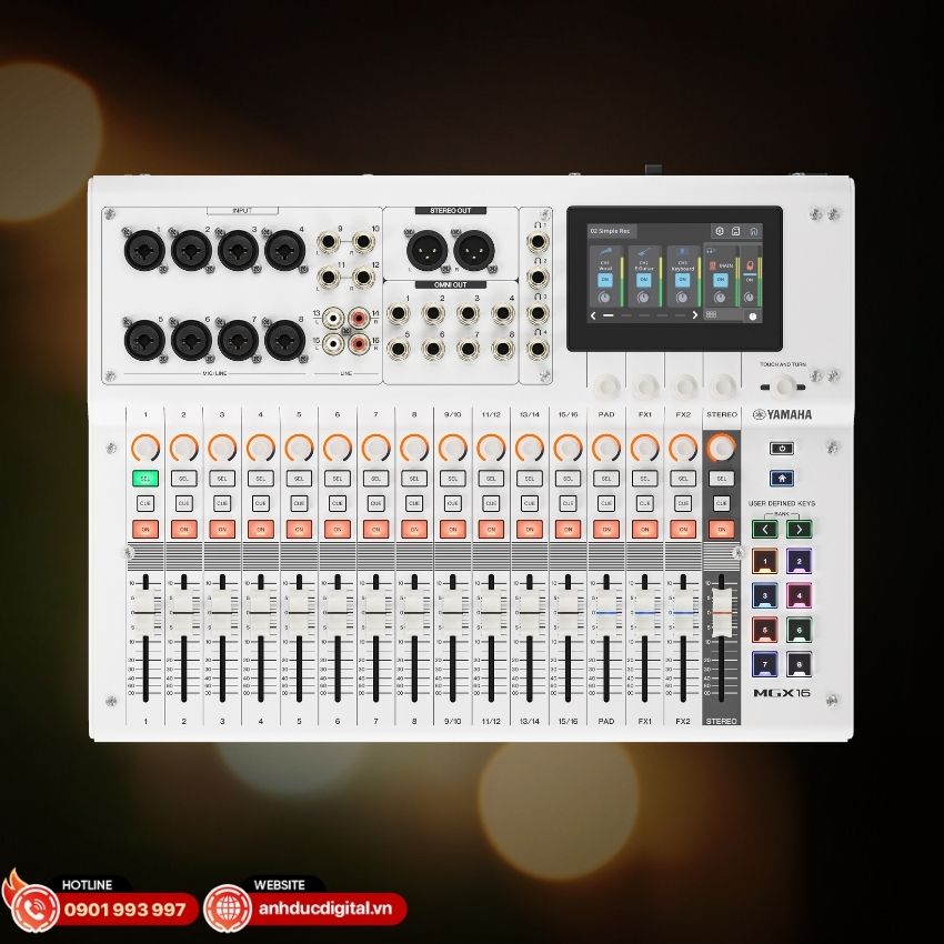 Yamaha MGX16 cho livestream, podcast v&agrave; karaoke gia đ&igrave;nh