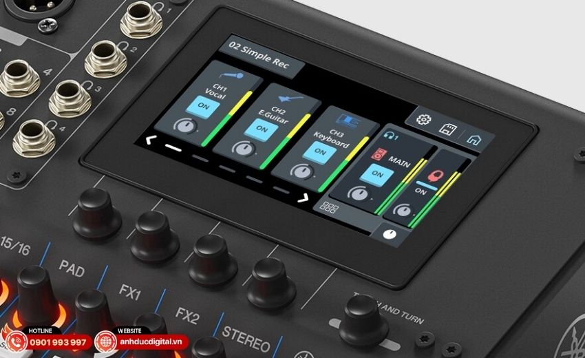 Hệ thống bus v&agrave; routing linh hoạt của mixer Yamaha MGX16