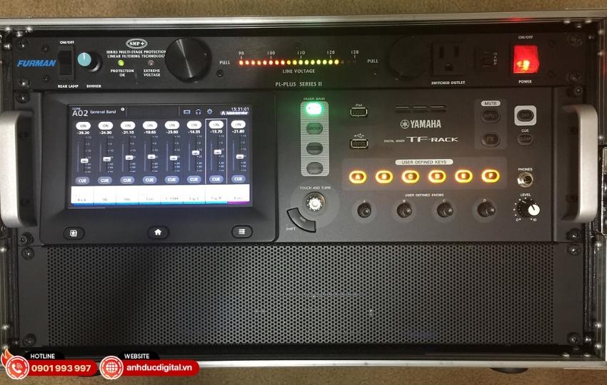 Mixer Yamaha TF-RACK được trang bị bộ xử lý DSP tiên tiến