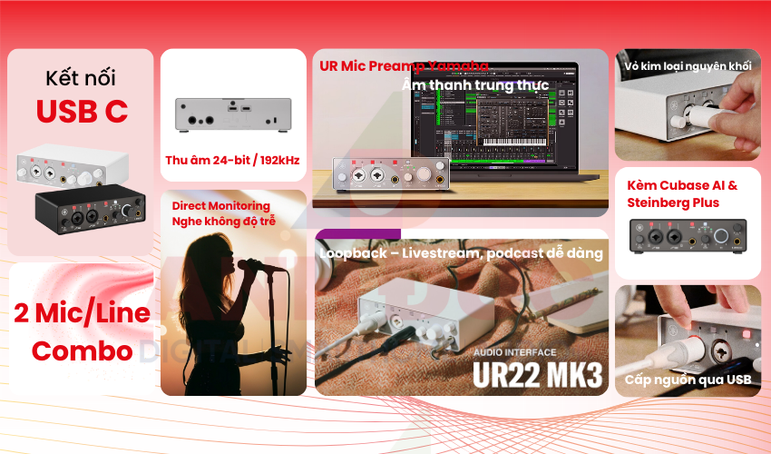 Audio interface Yamaha UR22MK3