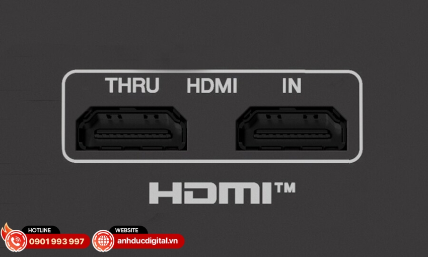 URX44V t&iacute;ch hợp HDMI IN/THRU cho ph&eacute;p capture v&agrave; pass-through h&igrave;nh ảnh đồng thời với &acirc;m thanh