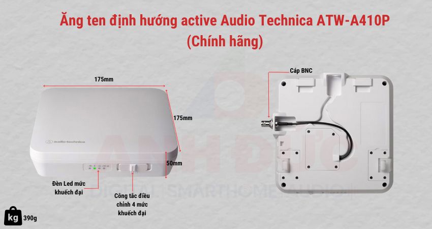 Thiết kế tổng quan của Audio Technica ATW-A410P