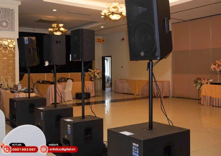 Ứng dụng d&agrave;n &acirc;m thanh Yamaha HTY01 cho hội trường v&agrave; s&acirc;n khấu vừa