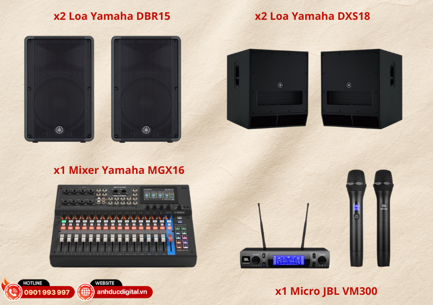 Giải pháp dàn âm thanh hội trường Yamaha HTY05