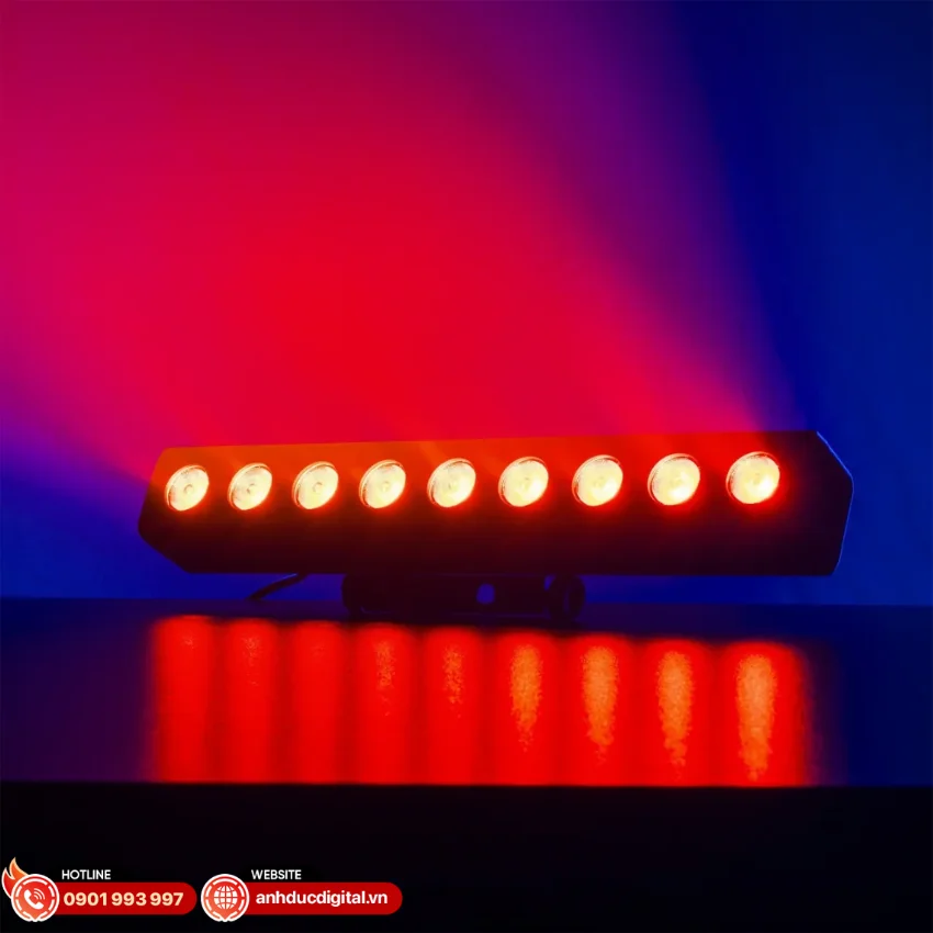 đèn Fuzzix ORION mang lại hiệu ứng wash mạnh mẽ với tổng công suất 54W