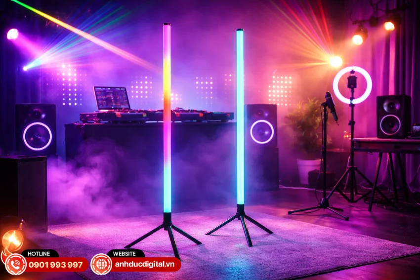 Đèn Fuzzix Starry Set of 2 LED Tubes RGB có thể ứng dụng trong nhiều không gian