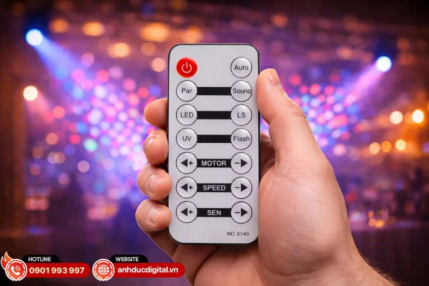 Đèn Fuzzix AllStar3 LED Party Light Effect điều khiển linh hoạt, dễ sử dụng