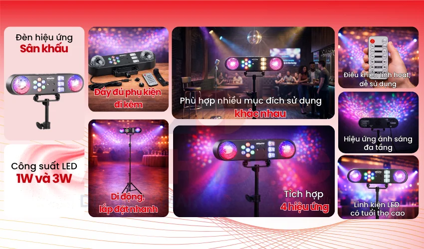 Đèn Fuzzix AllStar3 LED Party Light Effect