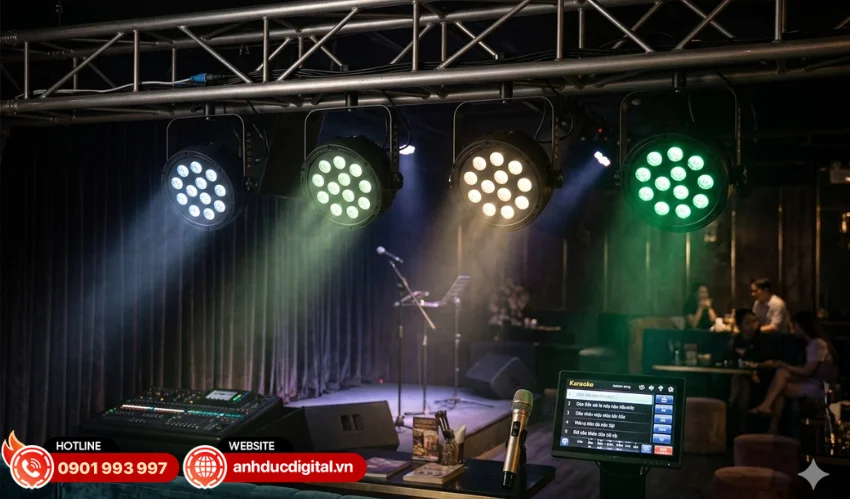 Fuzzix Comet M12 Party Par Set c&oacute; thể ứng dụng linh hoạt linh hoạt trong nhiều kh&ocirc;ng gian