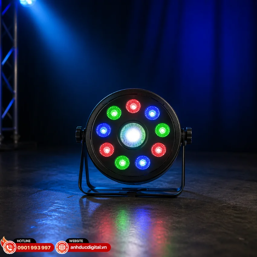 Fuzzix PLF15 Party Par RGB DMX được trang bị c&ocirc;ng nghệ LED Hybrid 9+1