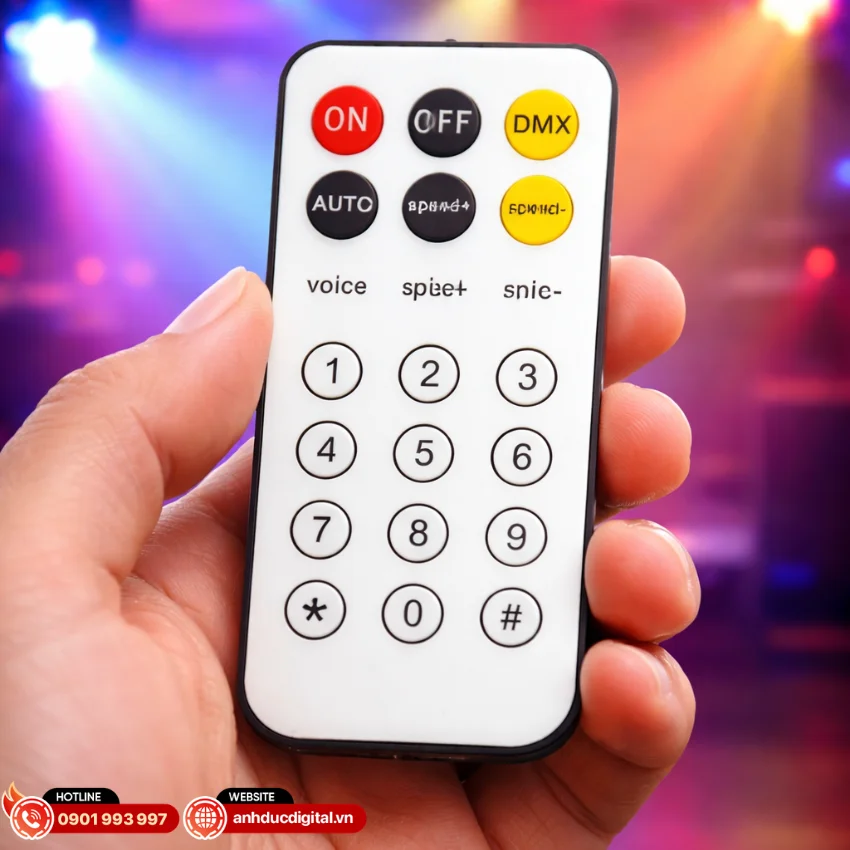 Đ&egrave;n Fuzzix Stellar2 Multi DJ LED Effect hỗ trợ điều khiển DMX với 16 k&ecirc;nh