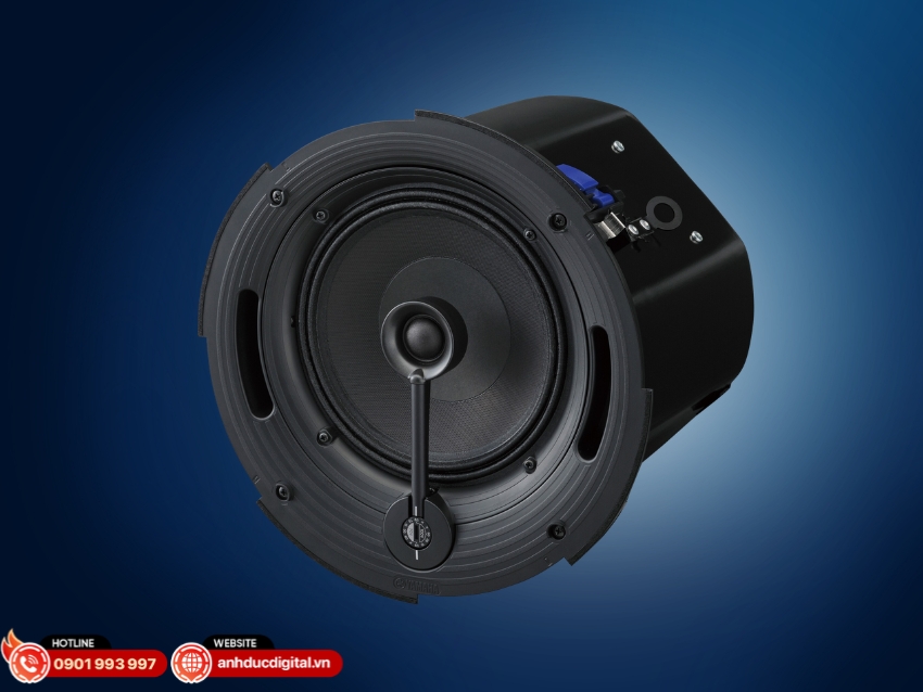 Yamaha VXC6 sử dụng cấu tr&uacute;c loa 2 đường tiếng với thiết kế th&ugrave;ng k&iacute;n