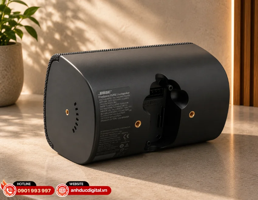 Loa Bose Freespace FS2SE được trang bị củ loa trầm c&oacute; k&iacute;ch thước 5.7cm v&agrave; bộ chuyển đổi &acirc;m thanh