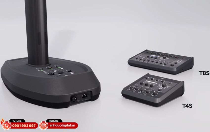 Loa di động kết nối với mixer ToneMatch T4S/T8S