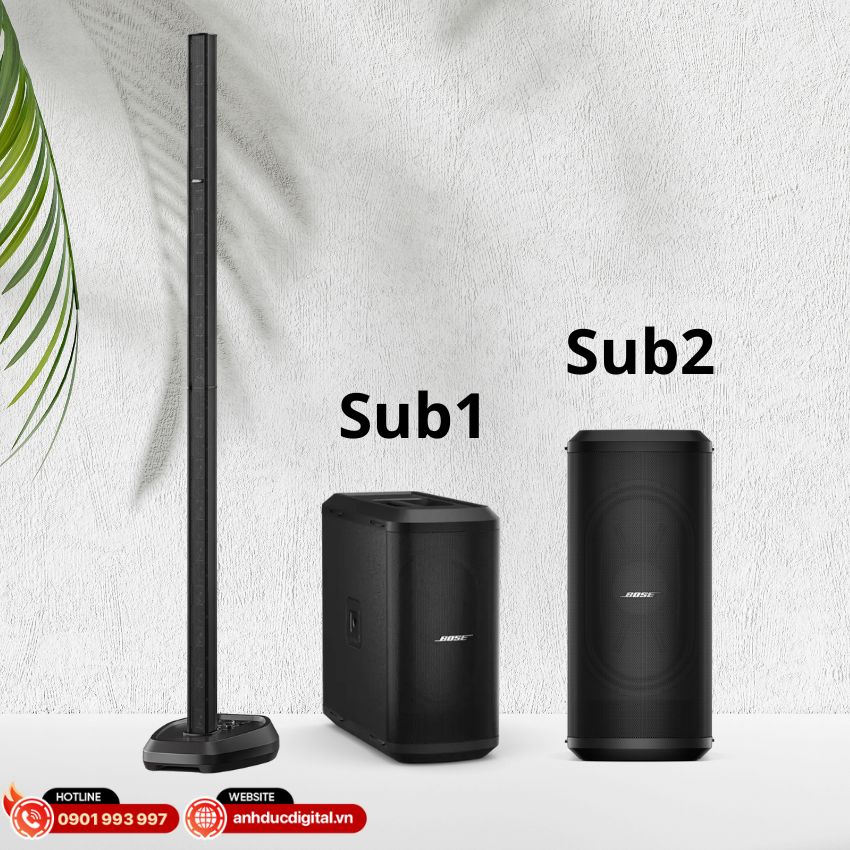 So sánh Bose L1 Pro32 Sub1 vs Bose L1 Pro32 Sub2