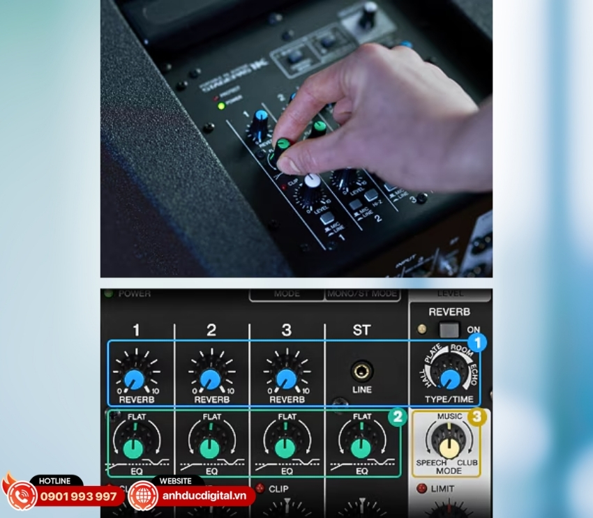 Yamaha Stagepas 1K có công nghệ xử lý âm thanh hiện đại