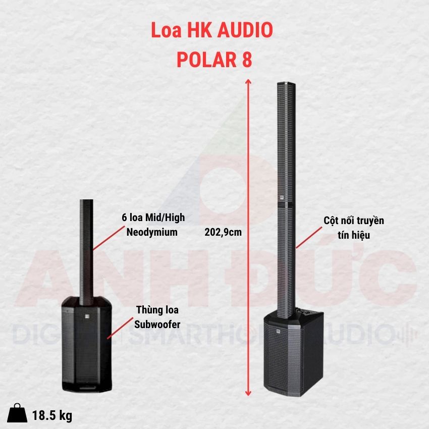 thiết kế loa hk audio polar 8