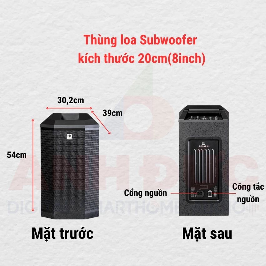 Thùng loa subwoofer loa hk audio polar 8