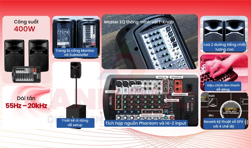 Loa Yamaha Stagepas 400BT