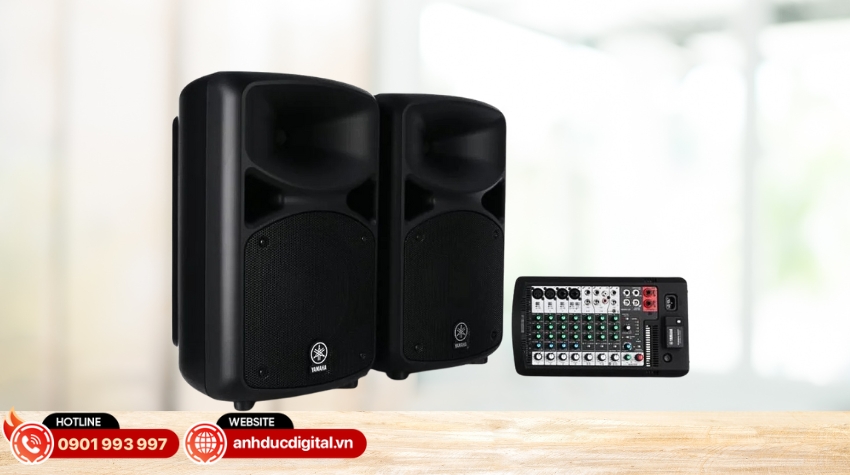 Yamaha STAGEPAS 600BT thiết kế di động linh hoạt