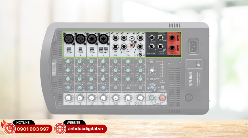  Yamaha STAGEPAS 600BT có khả năng mở rộng và kết nối linh hoạt