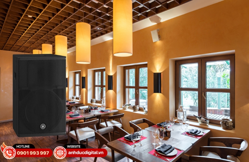 Loa Yamaha CHR12 c&oacute; dải tần đ&aacute;p ứng từ 54Hz đến 20kHz