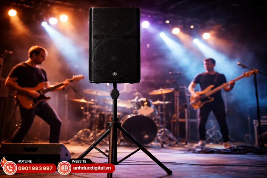 Yamaha DXR10 mk3 được t&iacute;ch hợp DSP 32-bit/96kHz