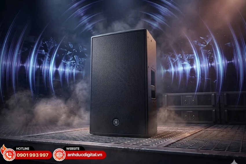 Yamaha DZR12 được trang bị c&ocirc;ng suất cực đại l&ecirc;n đến 2000W 