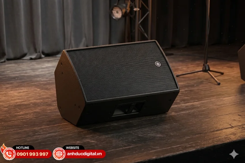 Yamaha DZR12 c&oacute; g&oacute;c phủ &acirc;m 90&deg; x 60&deg; gi&uacute;p ph&acirc;n t&aacute;n &acirc;m thanh đều trong kh&ocirc;ng gian