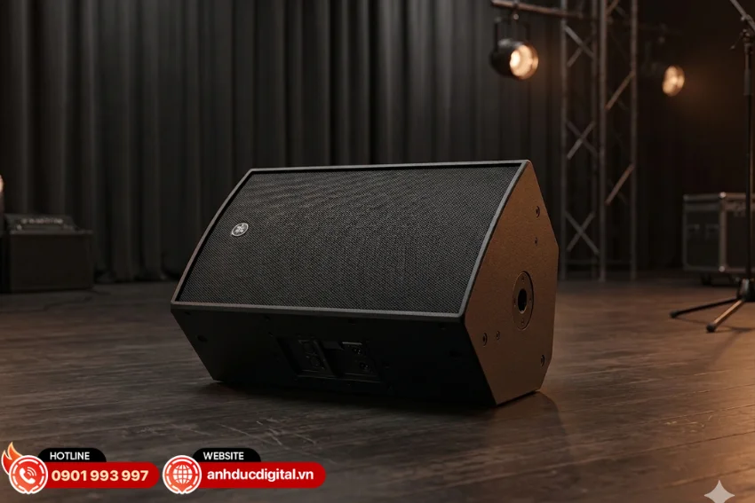 Th&ugrave;ng loa Yamaha DZR12&nbsp;được l&agrave;m từ gỗ plywood cao cấp