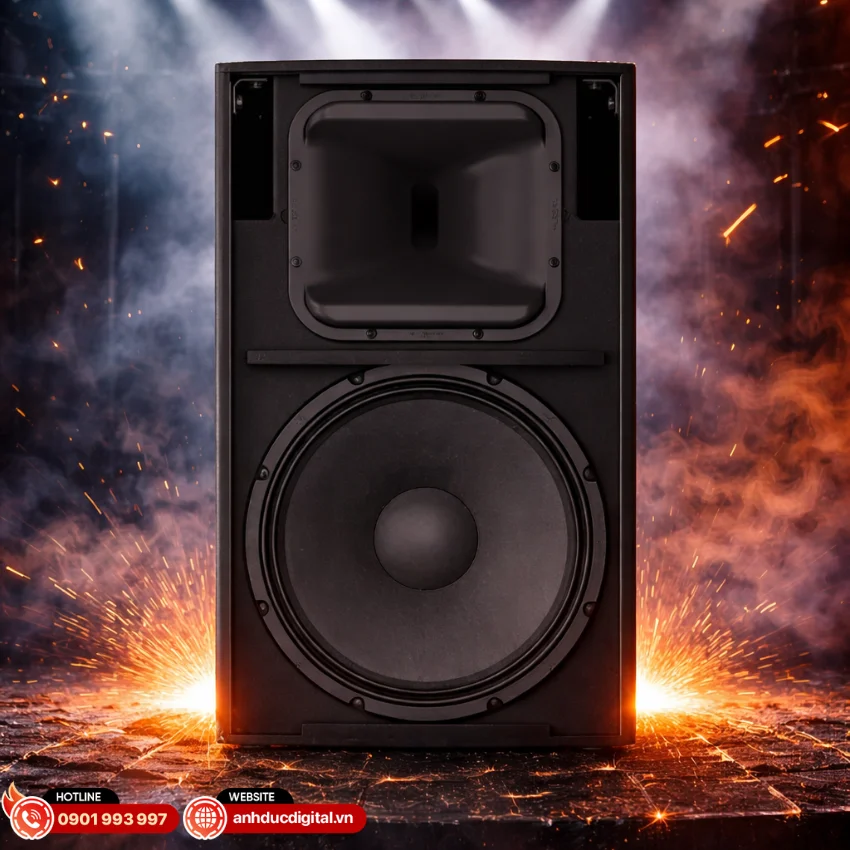 Yamaha DZR15 được thiết kế theo cấu hình 2 đường tiếng