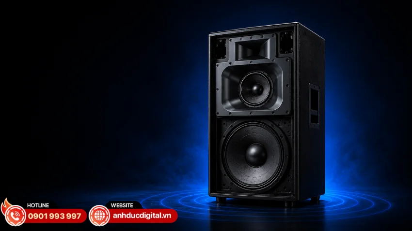 Yamaha DZR315-D được thiết kế theo cấu tr&uacute;c 3 đường tiếng